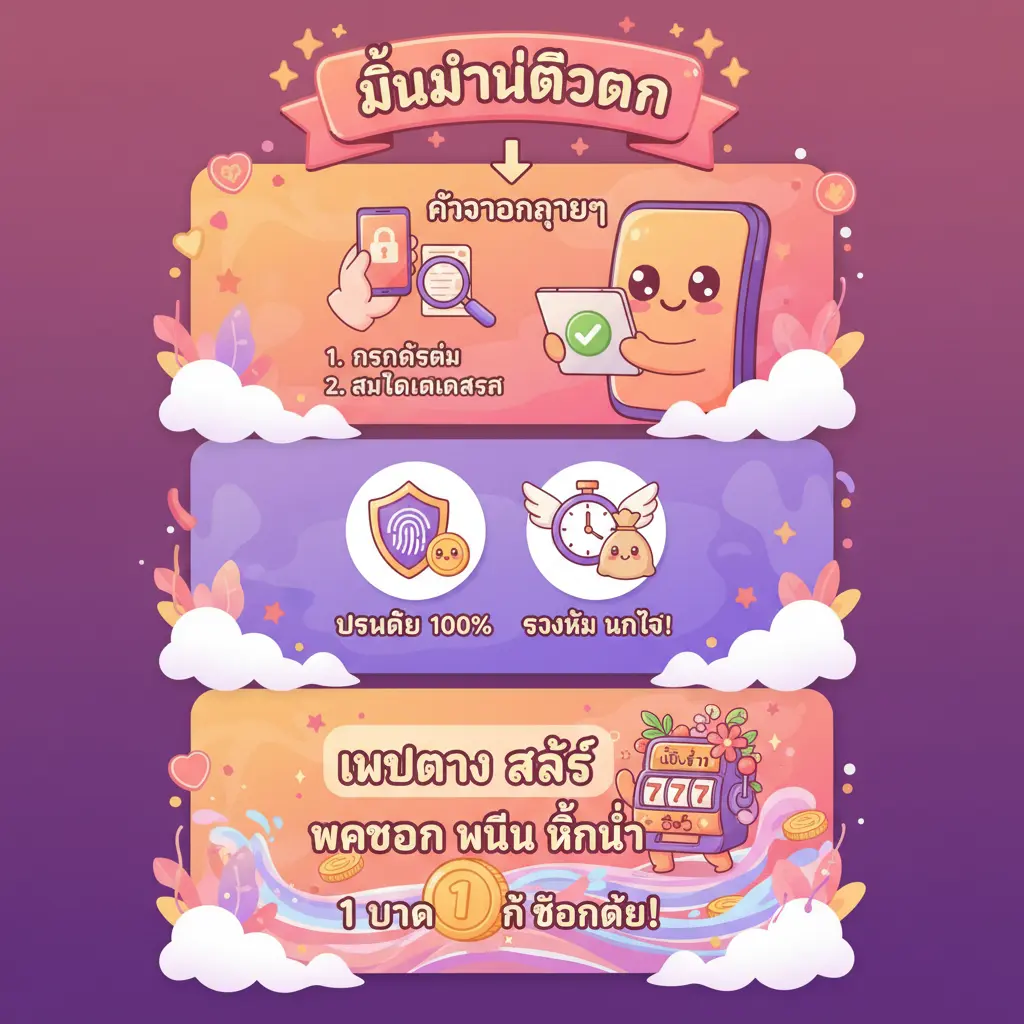 เว็บตรง สล็อต ฝากถอน ไม่มี ขั้นต่ำ 1 บาท ก็ ถอนได้ - การยืนยันตัวตน