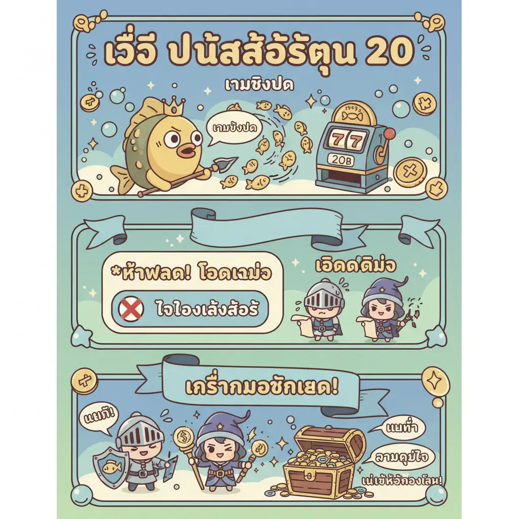 วิธี ปั่นสล็อตทุน 20 - เกมยิงปลา