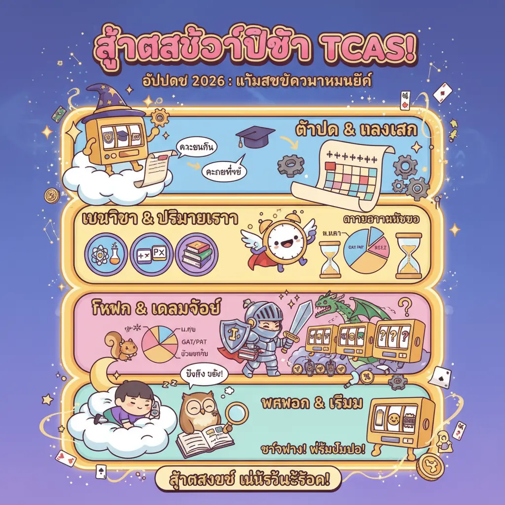 สูตรสลอต - การเตรียมสอบเข้ามหาวิทยาลัย