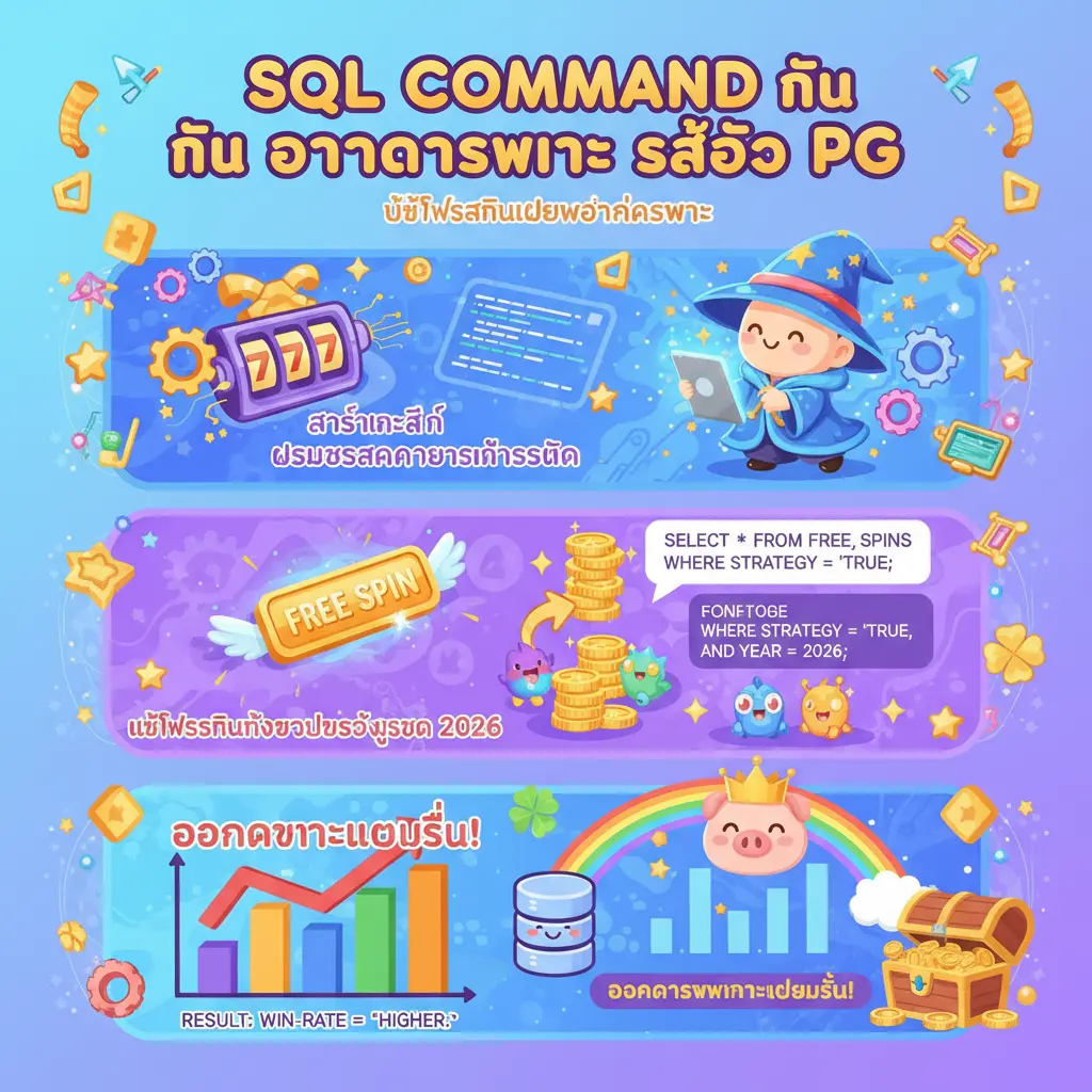 อัตราการชนะ สล็อต pg - SQL command
